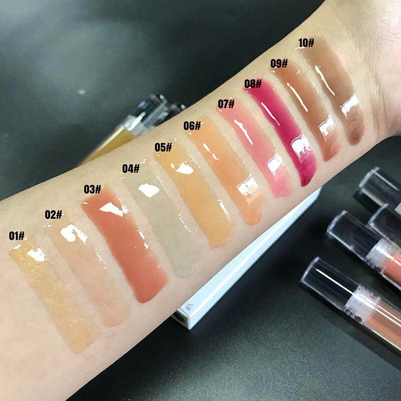 10 Colors Hot Selling Cheap Clear Lipgloss Lip Oil Wholesale Transparent Clear Lip Gloss - Shmily Beauty