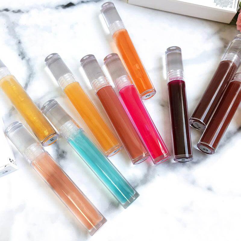 10 Colors Hot Selling Cheap Clear Lipgloss Lip Oil Wholesale Transparent Clear Lip Gloss - Shmily Beauty