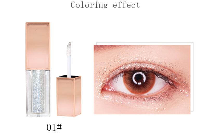 10 Colors Sparkly Metallic Liquid Eyeshadows - Shmily Beauty