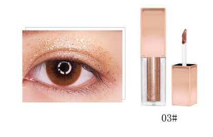 10 Colors Sparkly Metallic Liquid Eyeshadows - Shmily Beauty