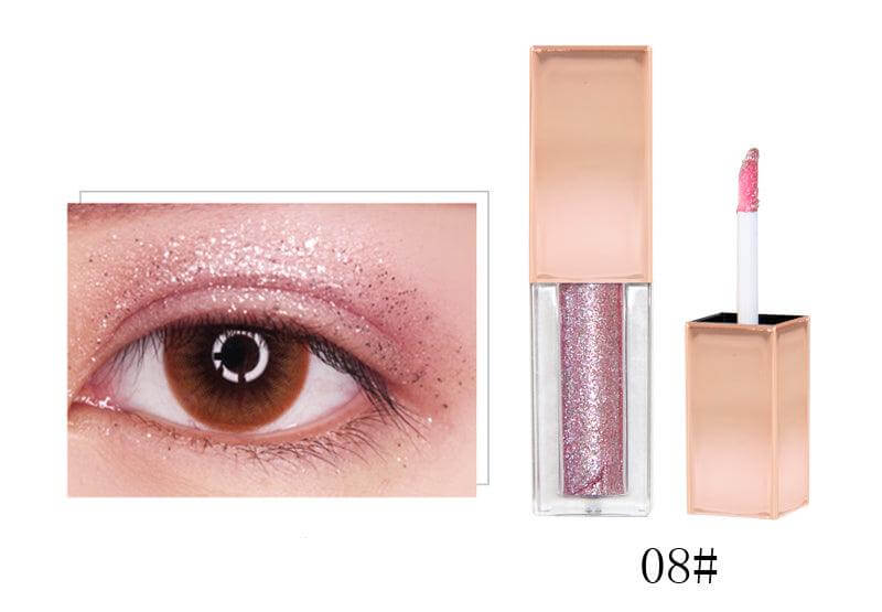 10 Colors Sparkly Metallic Liquid Eyeshadows - Shmily Beauty