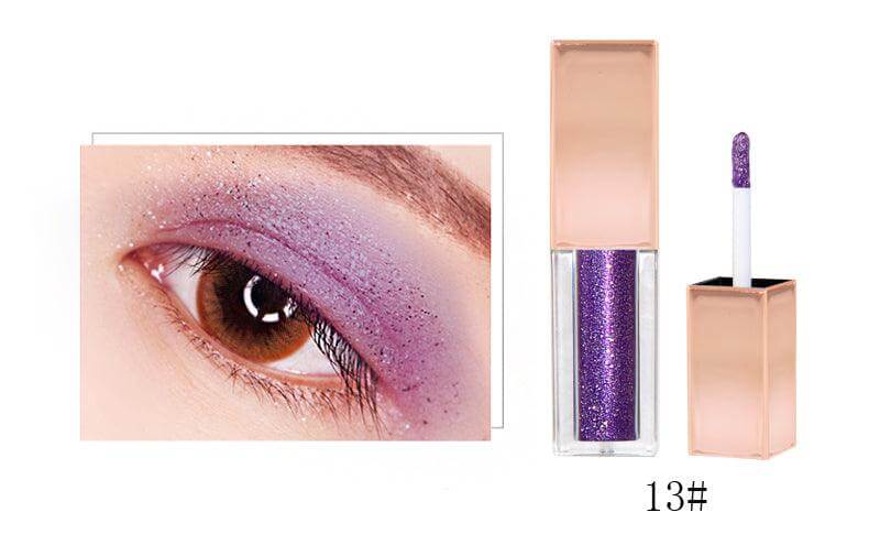 10 Colors Sparkly Metallic Liquid Eyeshadows - Shmily Beauty
