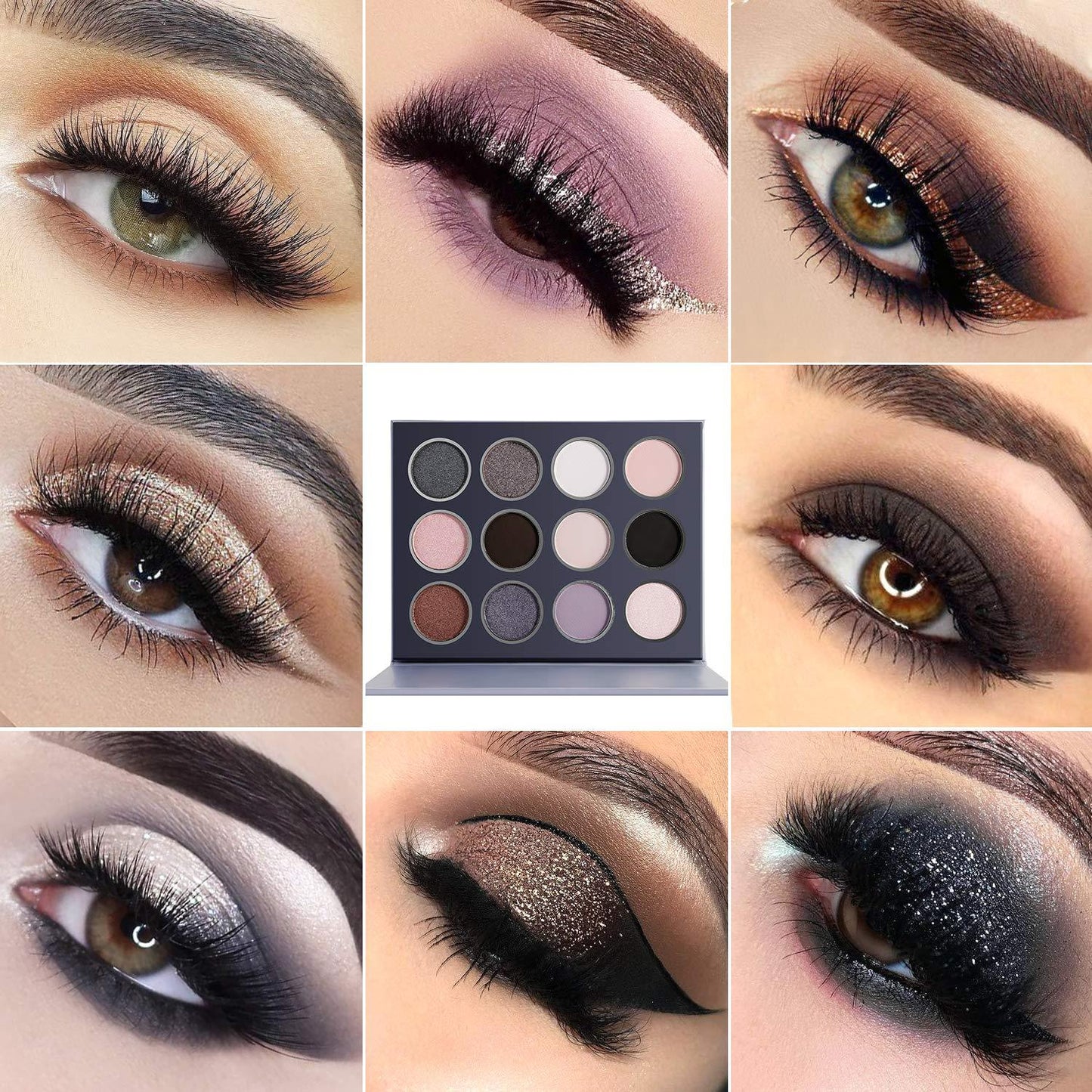 12 Colors Private Label Eyeshadow Palette High Pigment Makeup Pallette Eyeshadow Palettes - Shmily Beauty