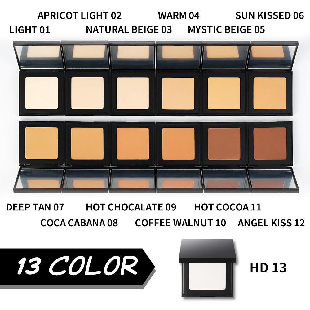 13 Color Hd Private Label Mineral Face Makeup Compact Pressed Powder - Shmily Beauty