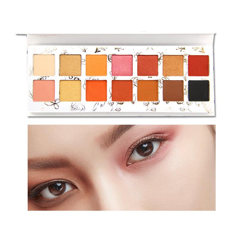 14 Colors High Pigmented Eyeshadow Plattes - Shmily Beauty
