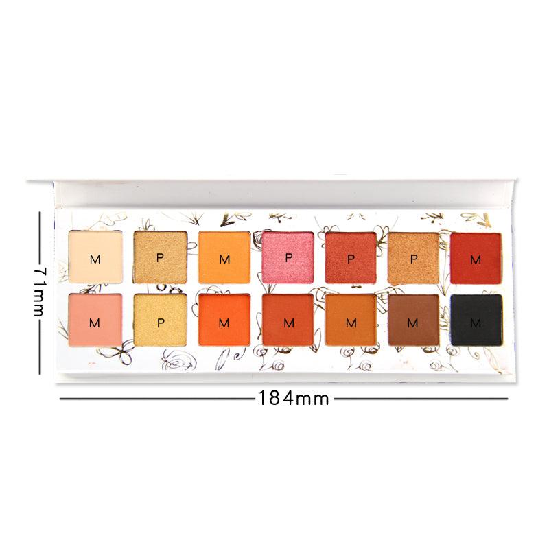 14 Colors High Pigmented Eyeshadow Plattes - Shmily Beauty