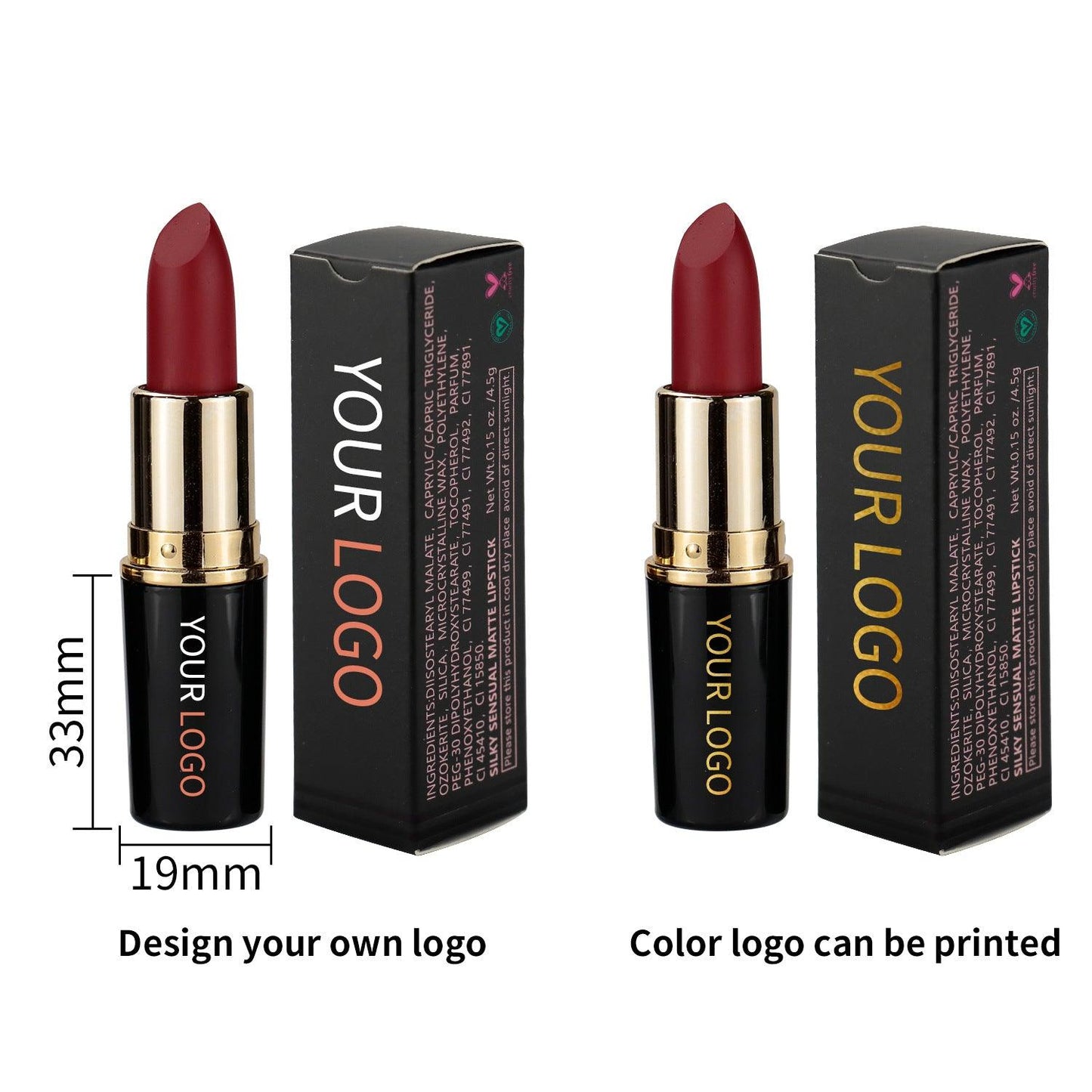 14 Colors Waterproof Matte Lipstick Long Lasting Moisturize Bullet Lipstick - Shmily Beauty