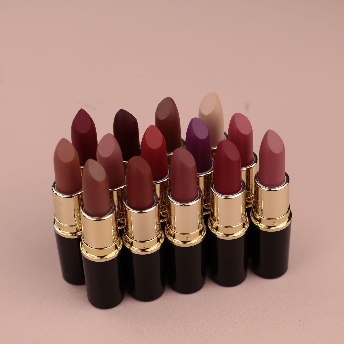 14 Colors Waterproof Matte Lipstick Long Lasting Moisturize Bullet Lipstick - Shmily Beauty