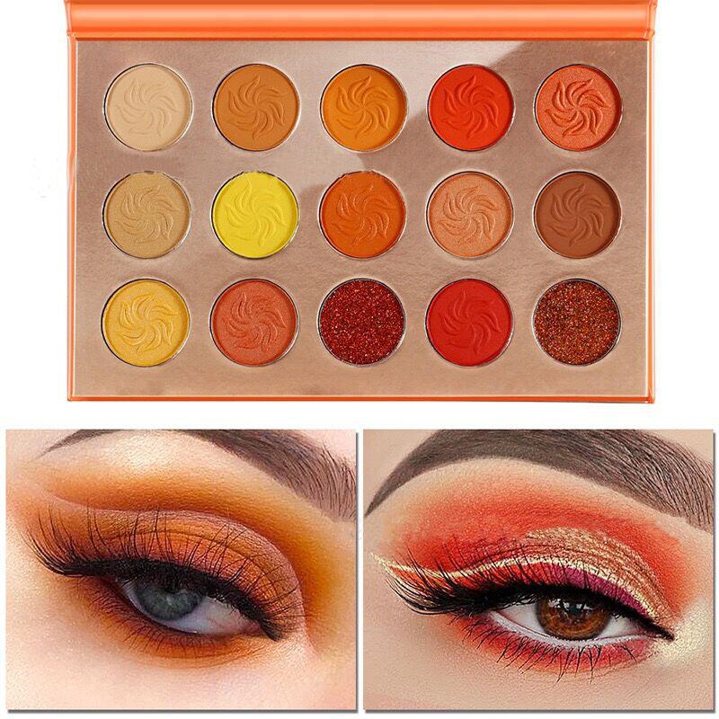 15 Colors Eye Shadow Vegan Makeup Private Label Eyeshadow Palette - Shmily Beauty