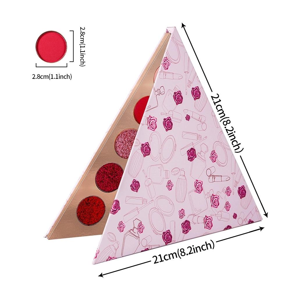 15 Colors Triangle High Pigmented Eyeshadow Palettes - Shmily Beauty