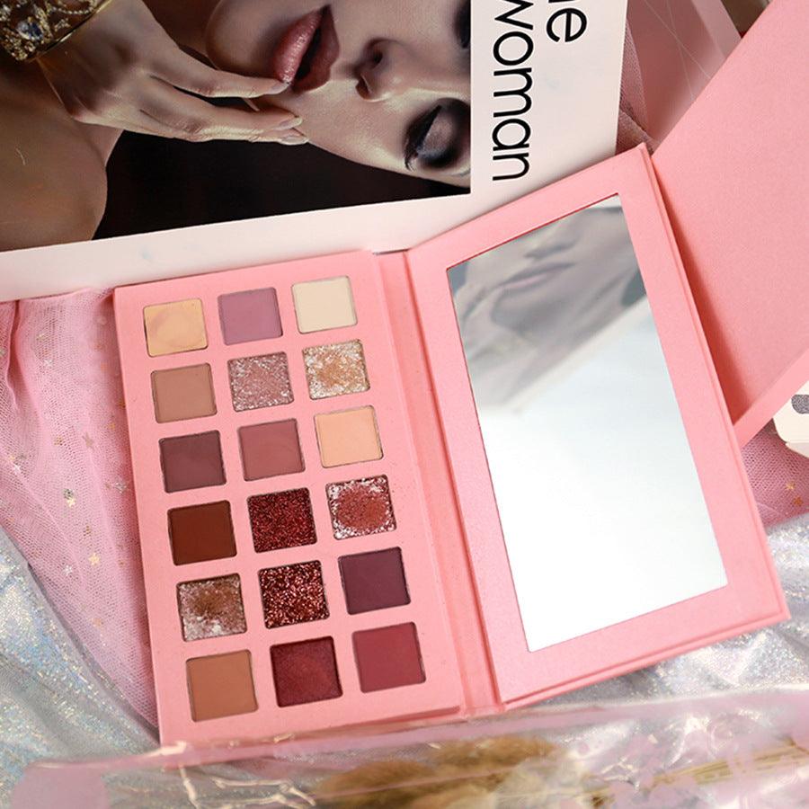 18 Colors Custom Wholesale Beauty Glitter Matte Eye shadow Private Label High Pigment Eyeshadow Palettes - Shmily Beauty