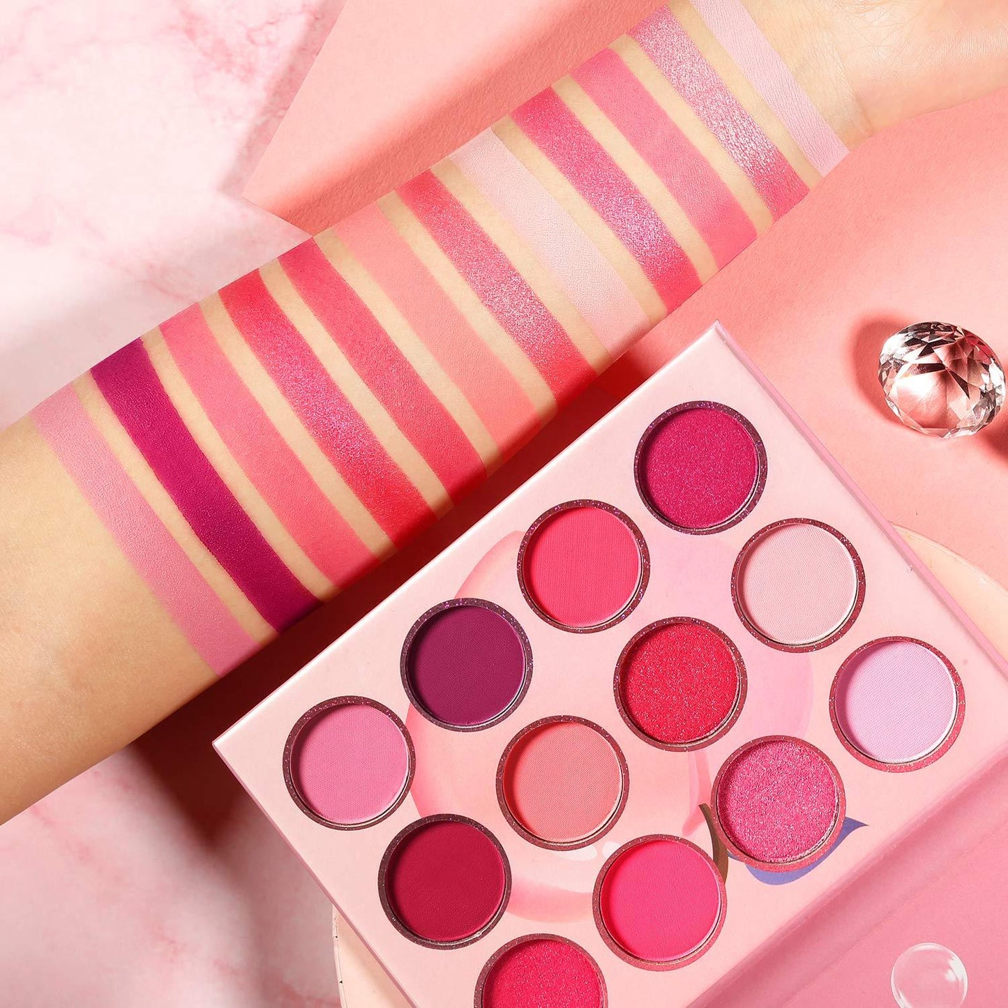 2022 New Sale Eyeshadow Cardboard Eyeshadow Palettes With 12 Colors - Shmily Beauty
