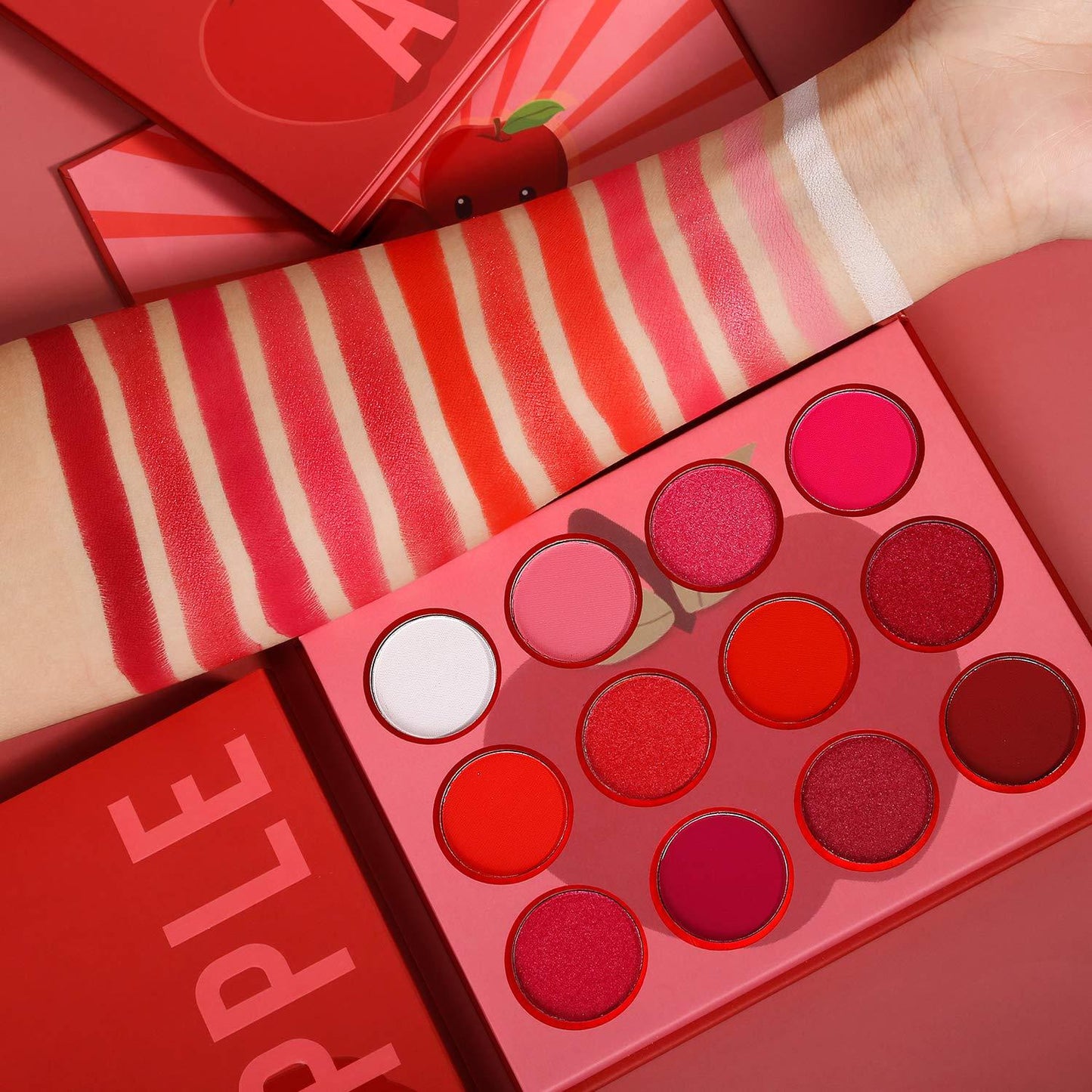 2022 Wholesale waterproof high pigment 12 colors eyeshadow palette private label - Shmily Beauty