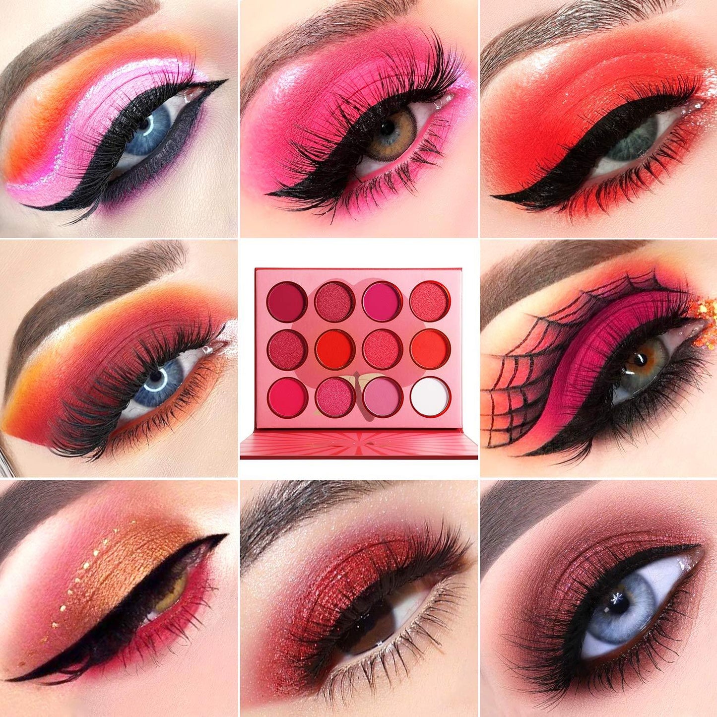 2022 Wholesale waterproof high pigment 12 colors eyeshadow palette private label - Shmily Beauty