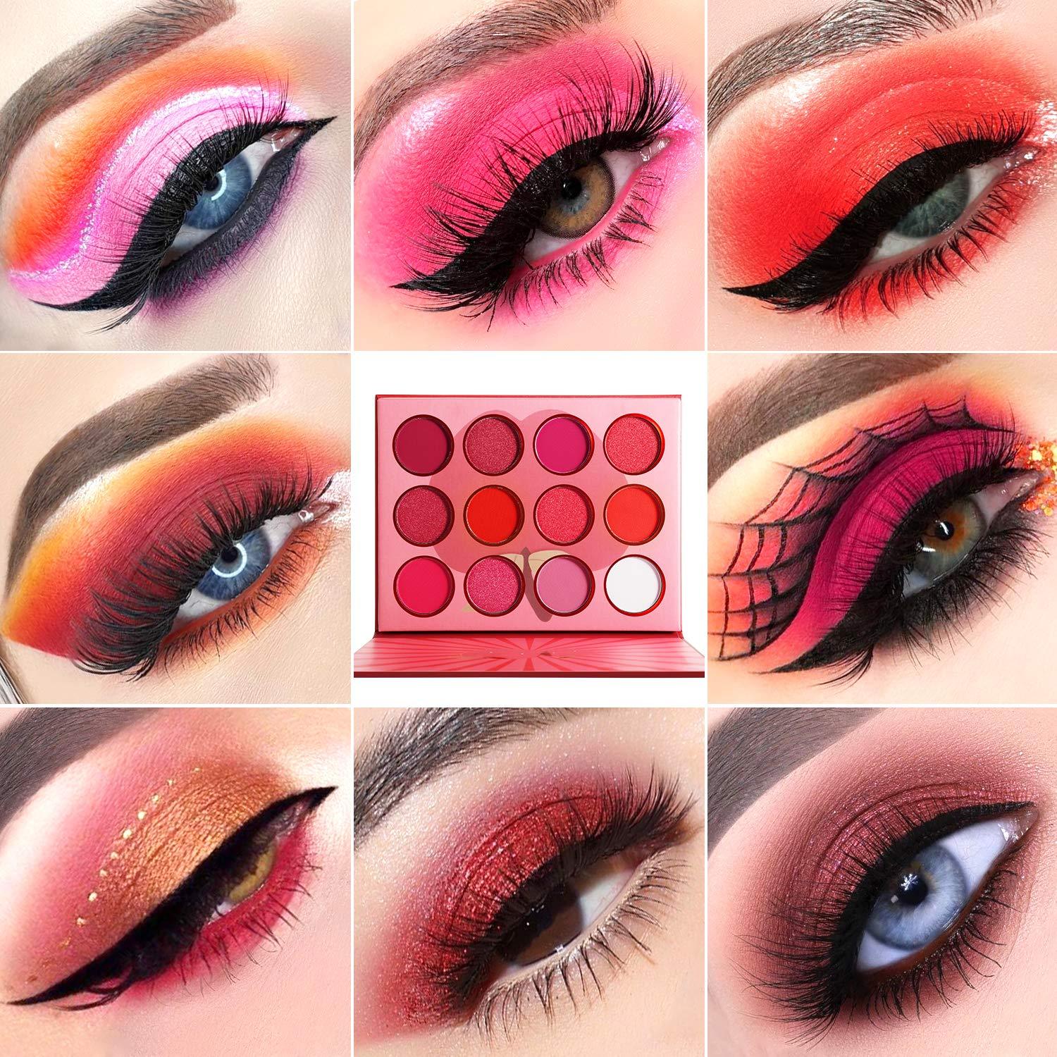 2022 Wholesale waterproof high pigment 12 colors eyeshadow palette private label - Shmily Beauty