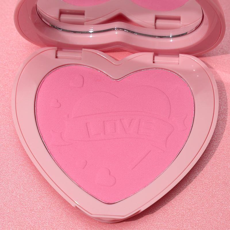 3 Color Heart Shape Contour Highlight Blush Vegan Blush Palette - Shmily Beauty
