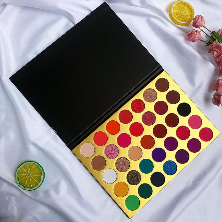35 Colors Cosmetics Private Label Makeup Eye Shadow Marble Texture Eyeshadow Palette - Shmily Beauty