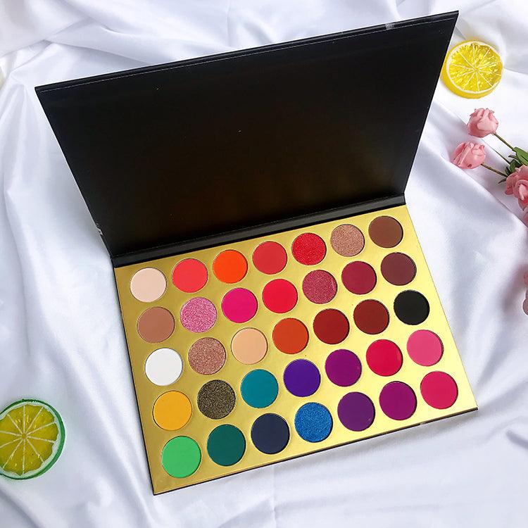 35 Colors Cosmetics Private Label Makeup Eye Shadow Marble Texture Eyeshadow Palette - Shmily Beauty