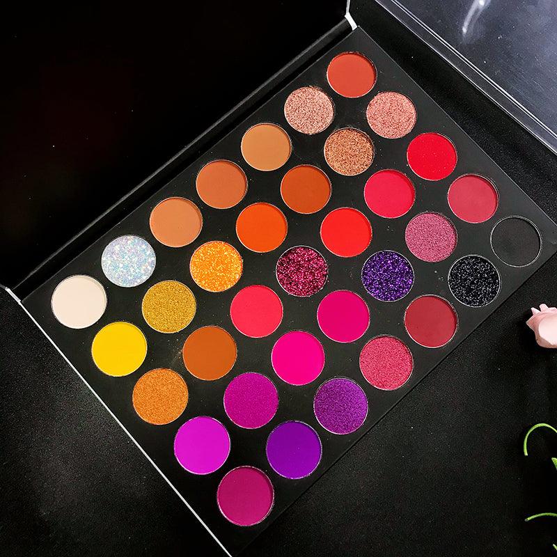 35 Colors High Pigmented Eyeshadow Palettes - Shmily Beauty