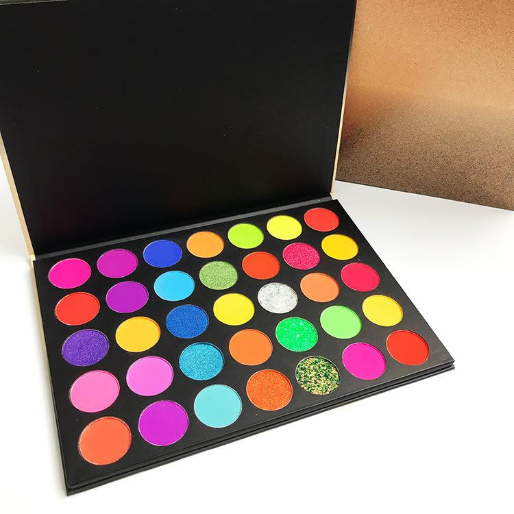 35 Colors High-Quality Neon Eyeshadow Palettes With Vibrant Colors - Shmily Beauty