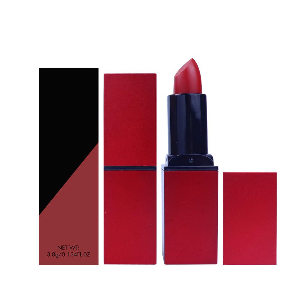 5 Colors Matte Red Square Tube Lipsticks - Shmily Beauty