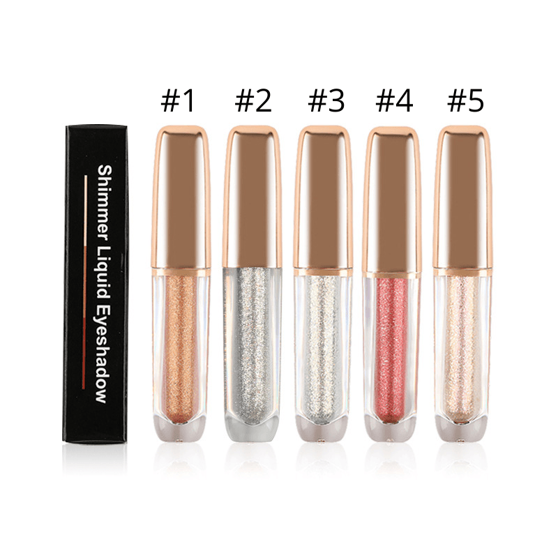 5 Colors Shimmer Metallic Liquid Eyeshadows - Shmily Beauty