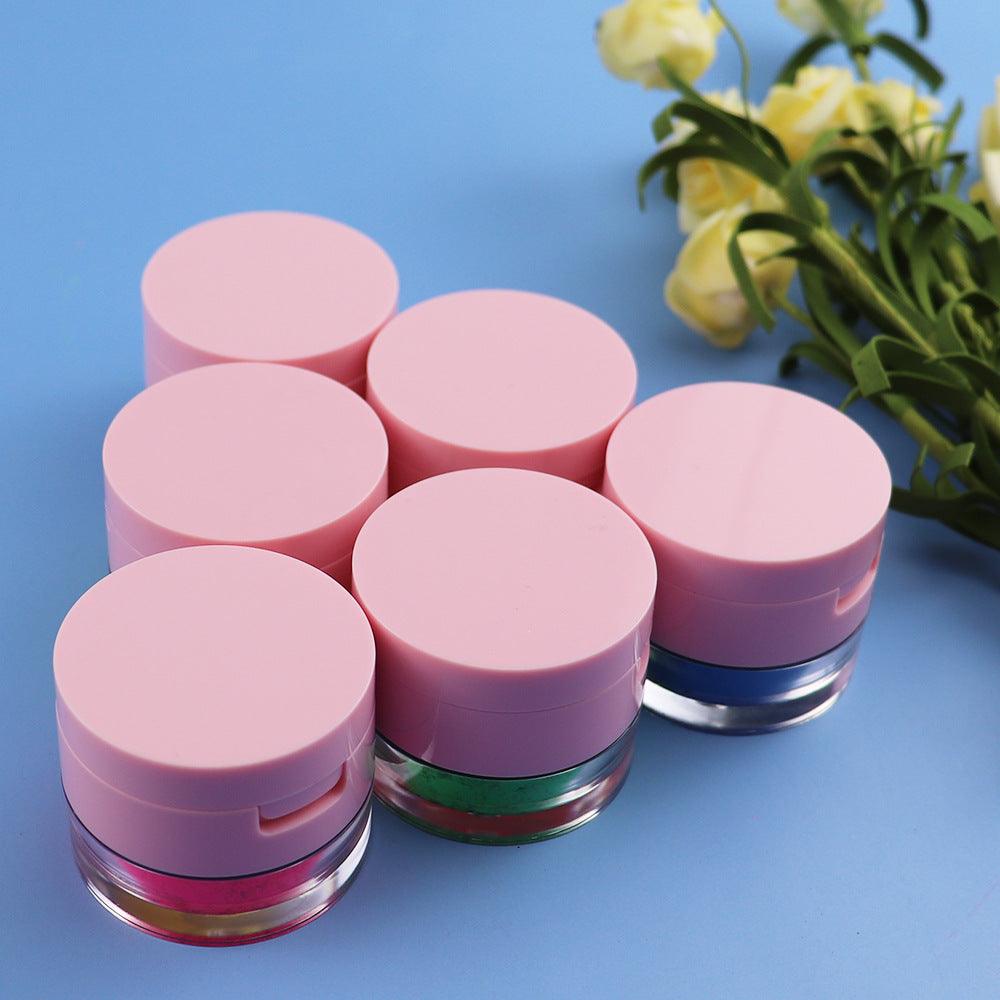 7 Colors Neon Single Loose Eyeshadows With Puff - Shmily Beauty