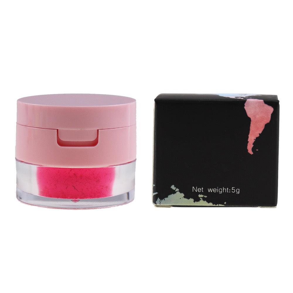 7 Colors Neon Single Loose Eyeshadows With Puff - Shmily Beauty