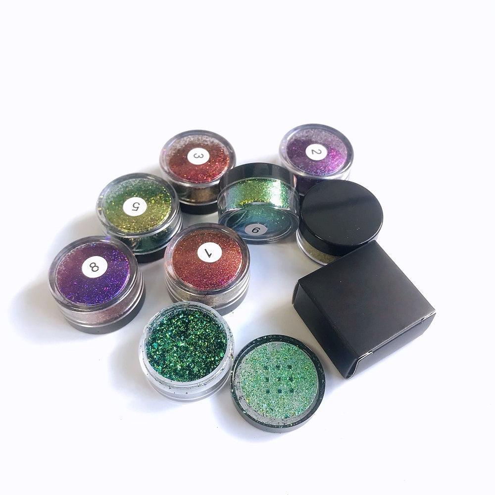 8 Colors Chrome Single Loose Eyeshadow - Shmily Beauty