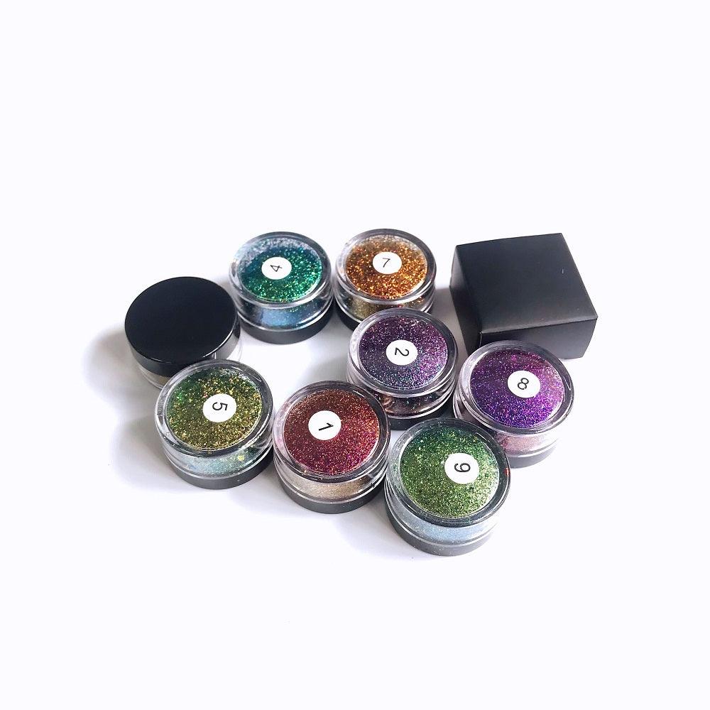 8 Colors Chrome Single Loose Eyeshadow - Shmily Beauty