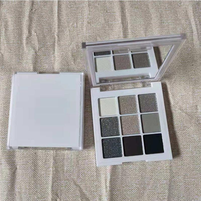 9 Colors Black and White Smoky Makeup Eyeshadow Palette - Shmily Beauty