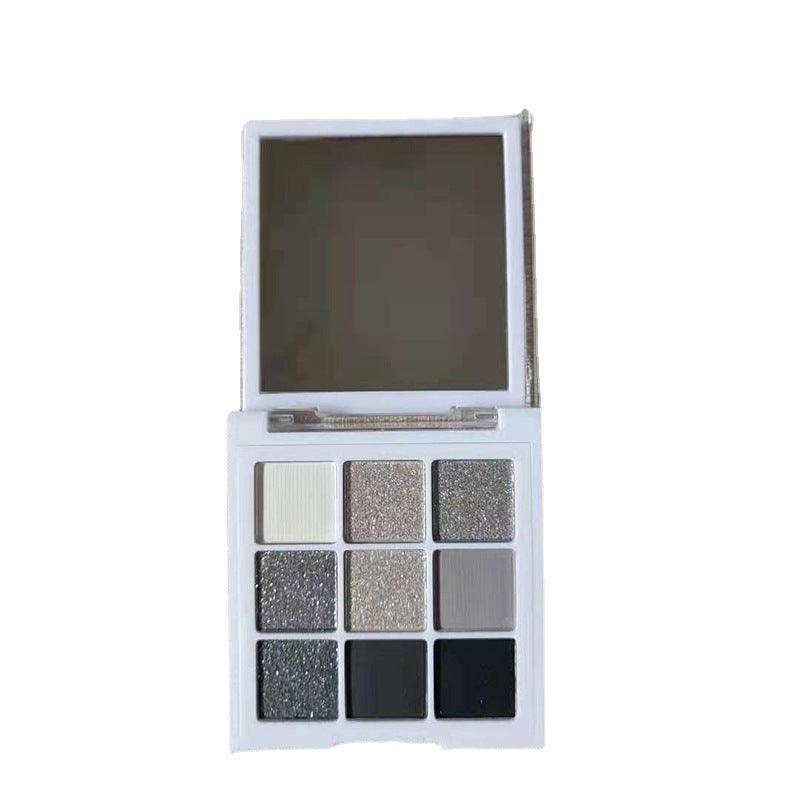 9 Colors Black and White Smoky Makeup Eyeshadow Palette - Shmily Beauty