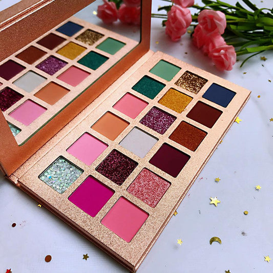 Custom Wholesale Eyeshadow Private Label High Pigment Eyeshadow Palettes - Shmily Beauty