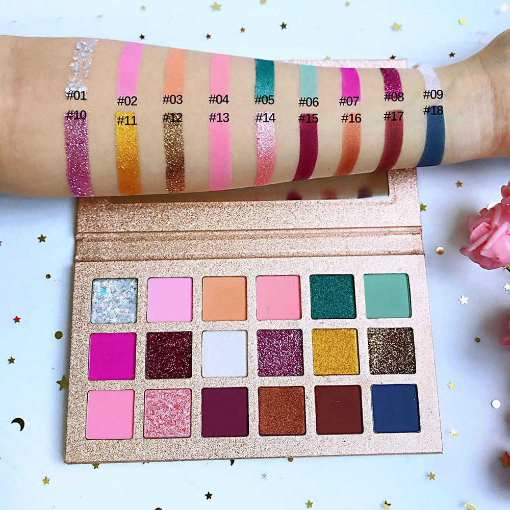Custom Wholesale Eyeshadow Private Label High Pigment Eyeshadow Palettes - Shmily Beauty
