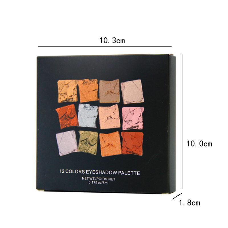 Customized private label high pigmented 12 Colors eye shadow Wholesale DIY Eyeshadow Palette - Shmily Beauty