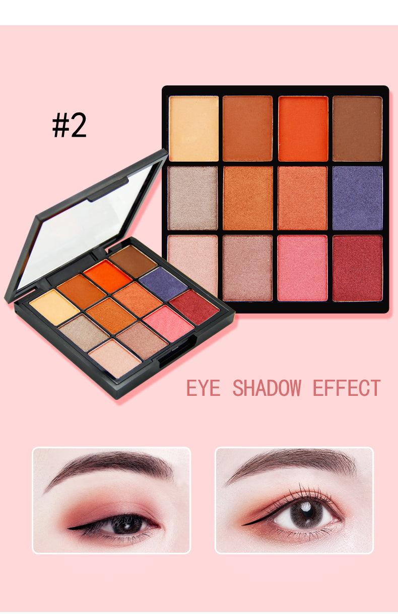 Customized private label high pigmented 12 Colors eye shadow Wholesale DIY Eyeshadow Palette - Shmily Beauty