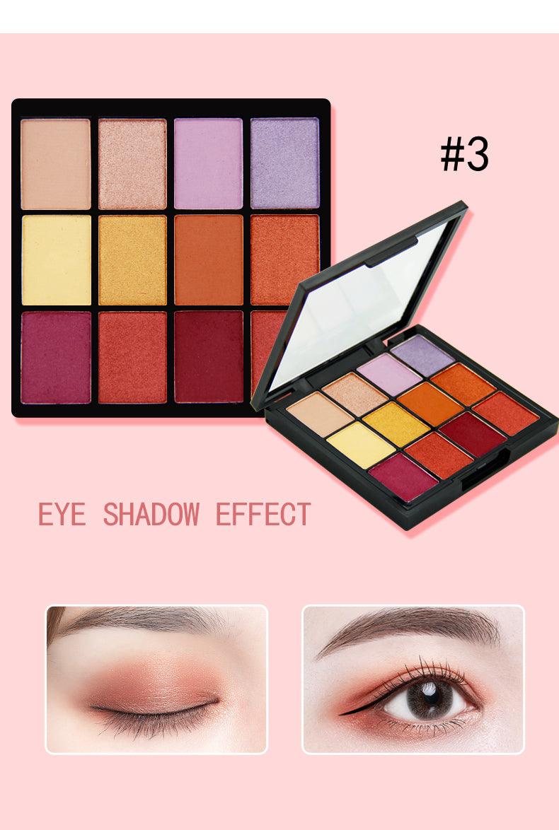 Customized private label high pigmented 12 Colors eye shadow Wholesale DIY Eyeshadow Palette - Shmily Beauty
