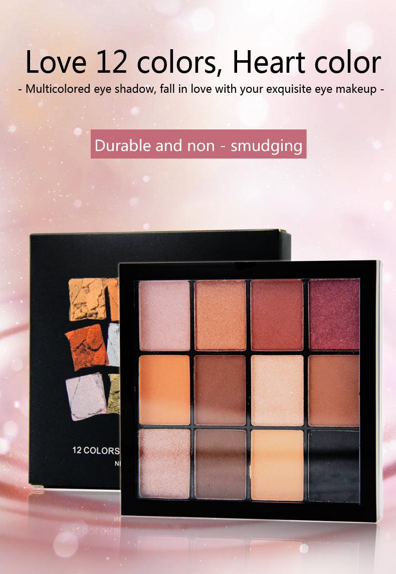 Customized private label high pigmented 12 Colors eye shadow Wholesale DIY Eyeshadow Palette - Shmily Beauty