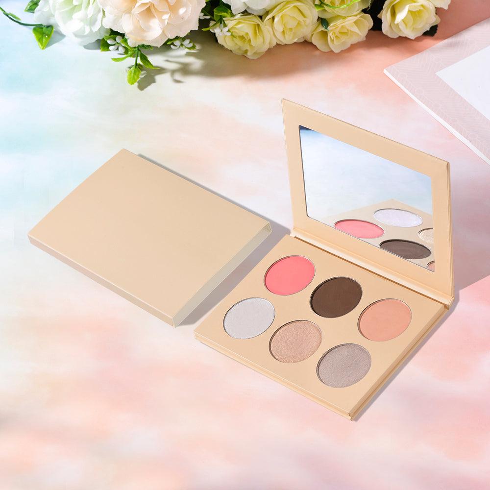 DIY 6 Hole Highlighter And Contour Palette Makeup Private Label - Shmily Beauty