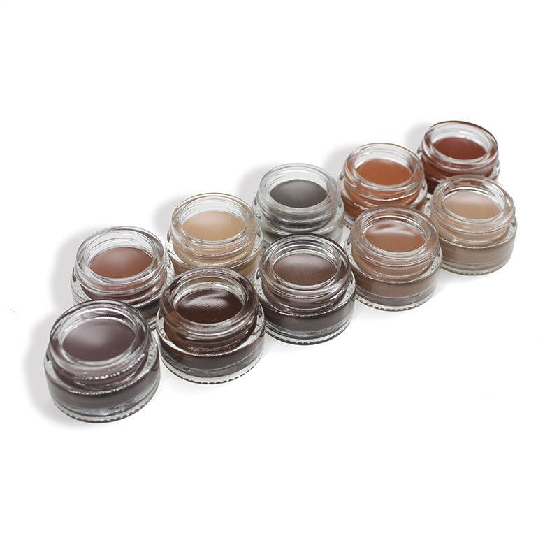 Eyebrow Pomade 10 Color Waterproof Eye Brow Cream Eyeshadow Gel - Shmily Beauty