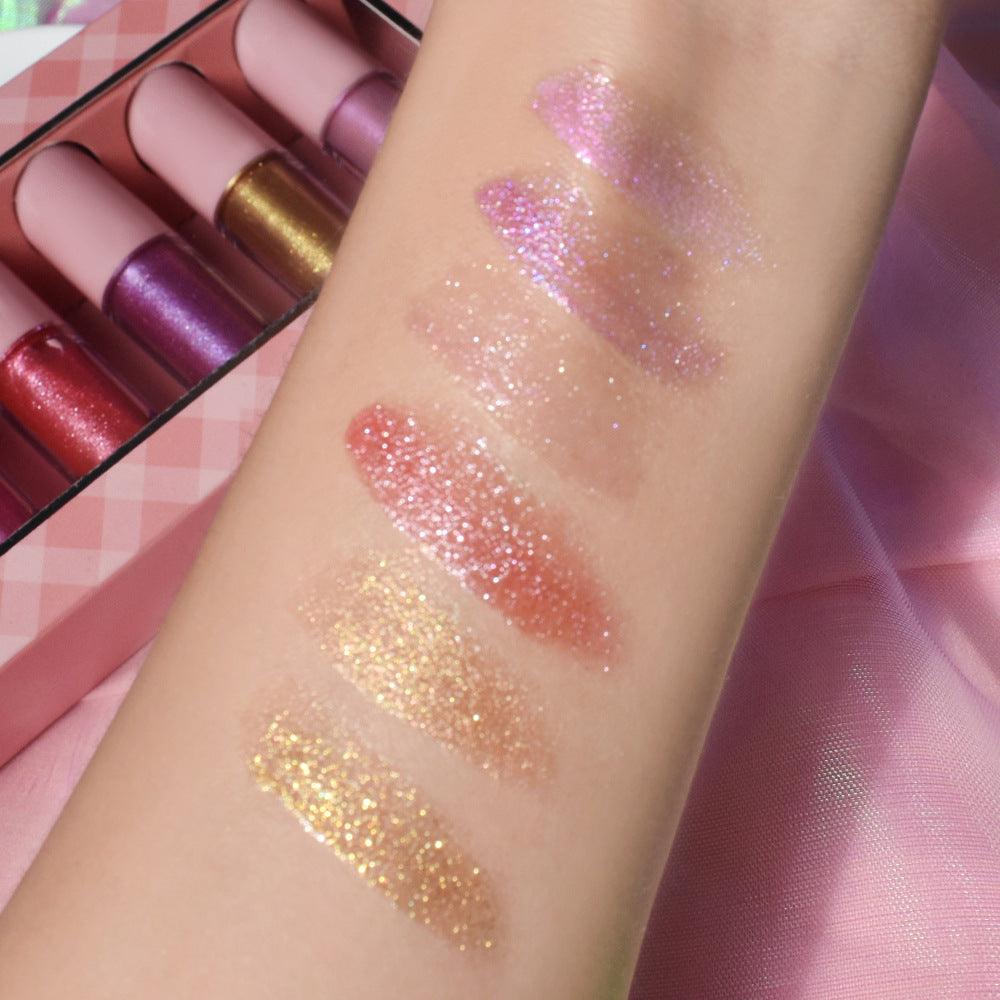 Glitter 6 In 1 Liquid Lipstick Sets Private Label Liquid Lipstick Sets - Shmily Beauty