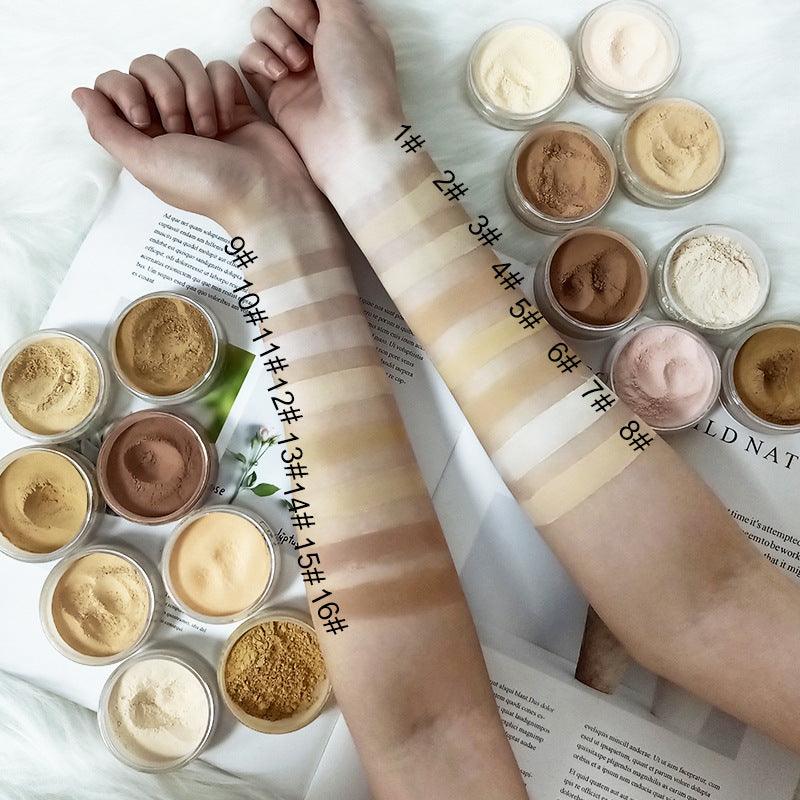 Makeup Loose Setting Powder Round Plastic Box Loose Powder - Shmily Beauty