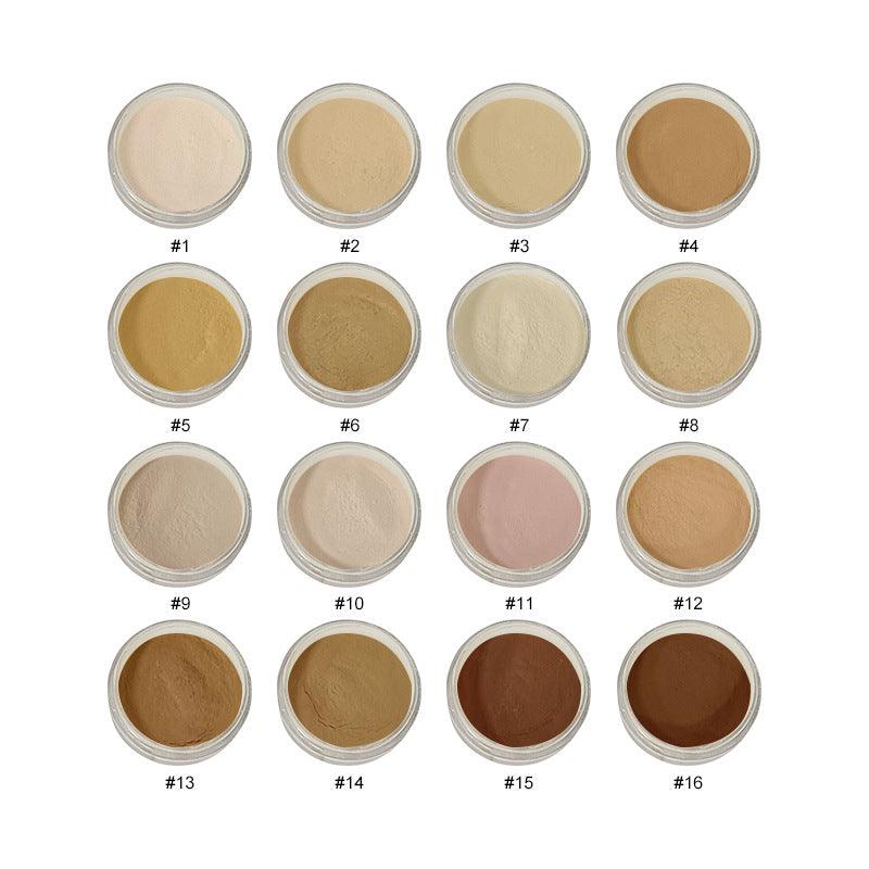 Makeup Loose Setting Powder Round Plastic Box Loose Powder - Shmily Beauty
