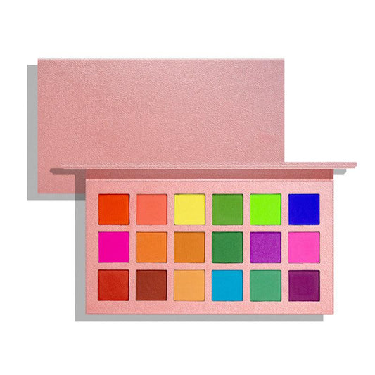 Pink Makeup Private Label Pigmented 18 Colors Eyeshadow Palettes - Shmily Beauty