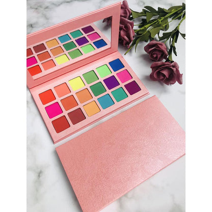 Pink Makeup Private Label Pigmented 18 Colors Eyeshadow Palettes - Shmily Beauty