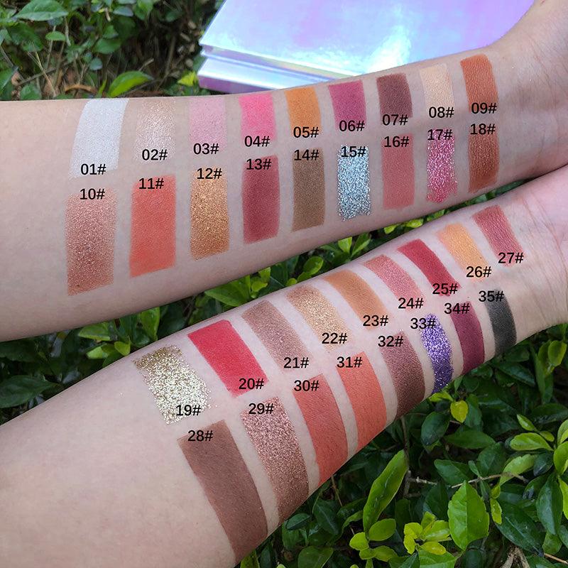 Private Label Custom 35 Colors Eyeshadow Palettes For Wholesales - Shmily Beauty