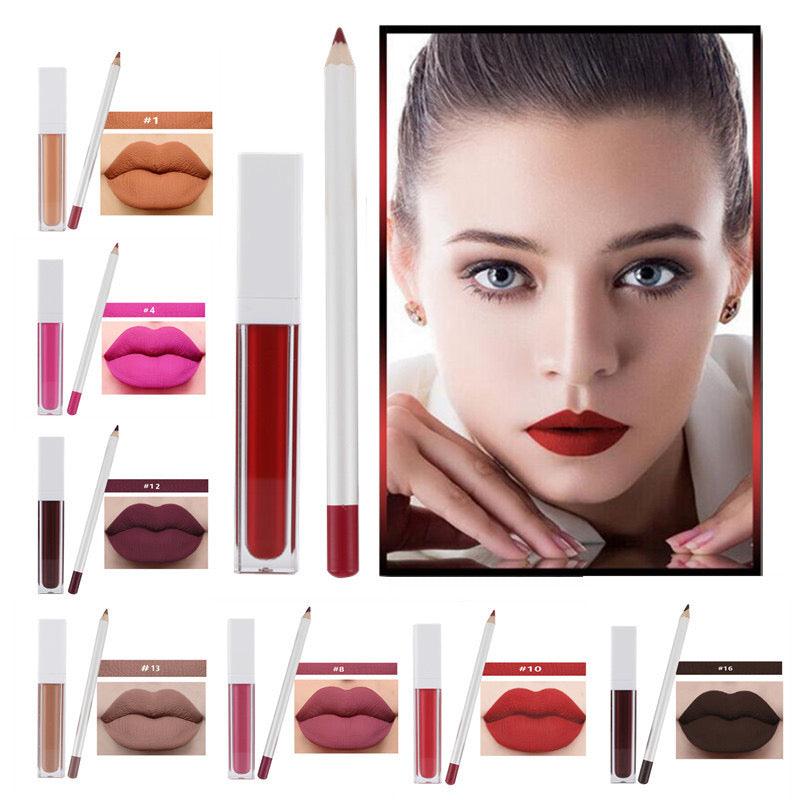 Private Label Matte Liquid Lipstick With Lip Liner Kit Wholesale Price - Shmily Beauty