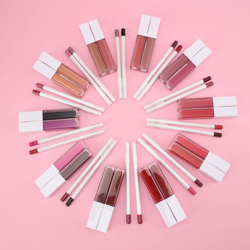 Private Label Matte Liquid Lipstick With Lip Liner Kit Wholesale Price - Shmily Beauty