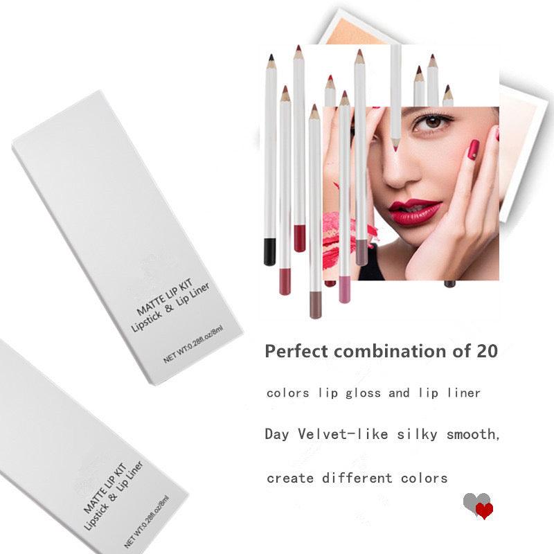 Private Label Matte Liquid Lipstick With Lip Liner Kit Wholesale Price - Shmily Beauty