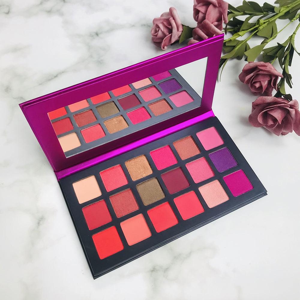 Purple Makeup Private Label Pigmented 18 Colors Eyeshadow Palettes - Shmily Beauty